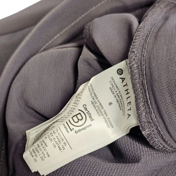 Athleta Womens Headlands Hybrid Trek Jogger Size 6 Abrasion Resist UPF 50+ - Picture 7 of 9
